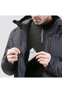 Erkek Su Geçirmez Outdoor Kar Montu / Kışlık Mont - Siyah - Sh500 -10°c ürün fotoğrafı