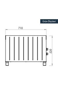 2000W Fanlı Konvektör Isıtıcı HC-2948 ürün fotoğrafı