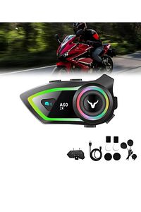 2 Intercom Bağlantılı Su Geçirmez Motosiklet Kask Bluetooth 5.3 300m Intercoom 2.000mah ürün fotoğrafı