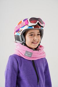 Kız Çocuk Pembe Polar Balaklava Kar Maskesi Boyunluk Şapka Atkı Bir Arada ürün fotoğrafı