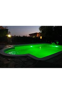 8 Watt Smd Led Rgb 4 Kablolu Mini Sıva Üstü Havuz Lambası ürün fotoğrafı