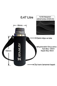 Omuz Askılı Neopren Termos Kılıfı - 0.47 Lt Trigger Action ürün fotoğrafı