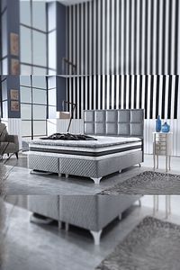 Ultra Ortopedik Şehrazat Pedli Pocket Yaylı Tavşan Tüyü Kumaş Yatak ürün fotoğrafı