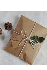 100 Adet Kalın Kraft Hazır Hediye Paket Ip Hediyeli 13x20cm (ZARF TABANLI) Ambalaj Kağıdı ürün fotoğrafı