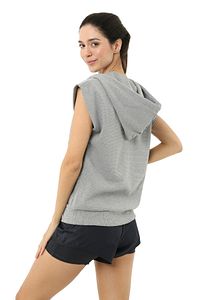 Impact Kolsuz Kapüşonlu Kadın Sweatshirt Antrasit ürün fotoğrafı