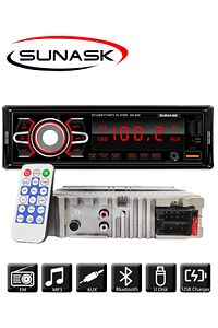 Sn-606 Çift Usb'li Bluetooth Oto Teyp Araba Teyibi Kumandalı Oto Teyip Mp3 Çalar Amfi Çıkışlı ürün fotoğrafı