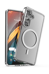 Galaxy S24 Plus / S25 Plus Kılıf Kamera Çıkıntılı Magsafe Wireless Şarj Sert Şeffaf Kapak ürün fotoğrafı