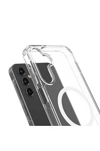Galaxy S24 Plus / S25 Plus Kılıf Kamera Çıkıntılı Magsafe Wireless Şarj Sert Şeffaf Kapak ürün fotoğrafı
