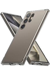 Samsung Galaxy S24 Ultra Kılıf Kamera Korumalı Renksiz Şeffaf Esnek Renksiz Silikon Kapak ürün fotoğrafı