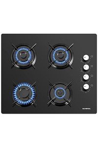 Ko-40 Tshdf Siyah Oval Set Üstü Cam Ocak 8mm ürün fotoğrafı
