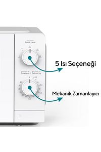 HMIN-04 700W Inverter Mikrodalga Fırın - Beyaz ürün fotoğrafı