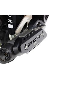 Gp Kompozit Honda Pcx 125 / 150 2018-2025 Uyumlu Egzoz Koruma Kapağı Siyah ürün fotoğrafı
