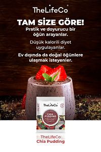 Chia Pudding 57 G (YÜKSEK LİF KAYNAKLI PUDDİNG KARIŞIMI DÜŞÜK KALORİLİ VEGAN, GLÜTENSİZ) ürün fotoğrafı