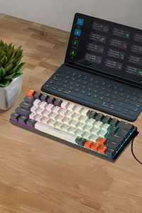 Tk-06 Siyah Mekanik Blue Switch Rgb Işıklı Kablolu Q Klavye ürün fotoğrafı