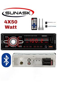 Sn-606 Çift Usb'li Bluetooth Oto Teyp Araba Teyibi Kumandalı Oto Teyip Mp3 Çalar Amfi Çıkışlı ürün fotoğrafı