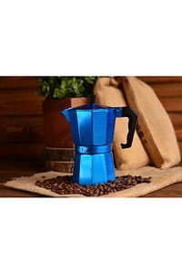 Taşev T1195 Piccolo Moka Pot 6 Fincan Mavi (ALÜMİNYUM) ürün fotoğrafı