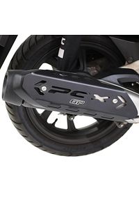 Gp Kompozit Honda Pcx 125 / 150 2018-2025 Uyumlu Egzoz Koruma Kapağı Siyah ürün fotoğrafı