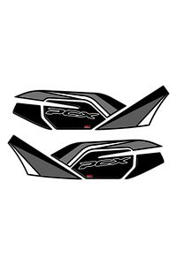 Gp Kompozit Honda Pcx 125 2021-2024 Uyumlu Yan Alt Ayak Pad Gri ürün fotoğrafı