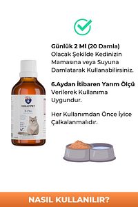 Kediler Için Tüy Dökülmesi Engelleyici Tüy Sağlığı Damlası Plus B For Cats 50 ml ürün fotoğrafı