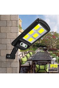 Solar Güneş Enerjili Led Bahçe Aydınlatması 120 Ledli 3 Modlu Hareket Sensörlü Su Geçirmez Lambası ürün fotoğrafı