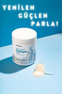 %100 Hidrolize Kolajen, Glutatyon, Hyaluronic Acid Ve 15 Amino Asit Içeren Gıda Takviyesi 50 Günlük ürün fotoğrafı