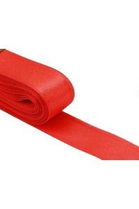 10 Metre Çift Taraflı Kırmızı Geniş Saten Kurdele 10 M 2,5 Cm. Kırmızı Kurdele ürün fotoğrafı