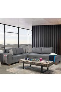Loft Köşe Koltuk Takımı Gri ürün fotoğrafı