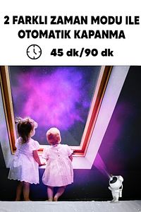 Astronot Galaksi Projektör Kumandalı Gece Lambası Yıldız Ve Samanyolu Projeksiyon Işığı ürün fotoğrafı