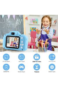 Akıllı Mini 1080P Dijital Fotoğraf Makinesi Hafıza Kartı Girişi/müzik/video/oyun Destekli ürün fotoğrafı