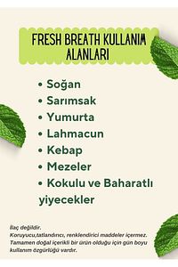 Ağız Kokusu Önleyici, Nefes Temizleyici Kapsül 25li (SOĞAN, SARIMSAK KOKU YOK EDİCİ)%100 Doğal ürün fotoğrafı