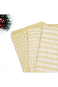 Puantiye Desenli Kese Kağıdı, Kraft-beyaz 11x20 Cm - 100 Adet ürün fotoğrafı