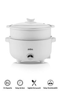 Sco-5061  700w 3 Litre Çok Fonksiyonlu Buharlı Pişirici Güveç, Pilav, Çorba, Haşlama ürün fotoğrafı