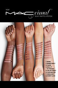 M·A·CXIMAL Silky Matte Lipstick Nemlendirme Etkili Yoğun Renk Sağlayan Ruj - Velvet Teddy ürün fotoğrafı
