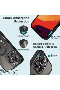 iPhone 15 Pro Max Kılıf Kamera Lens ve Hoparlör Toz Korumalı Magsafe Şarj Özellikli Esnek Silikon ürün fotoğrafı