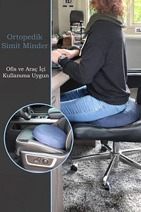 Ortopedik Oturma Simidi Minderi Simit Minder Hamile Minderi Kuyruk Sokumu Yastığı Yuvarlak ürün fotoğrafı