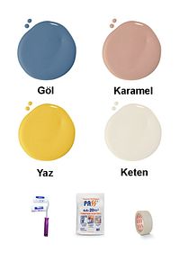 Geometrik Duvar Boyama Seti 1 ürün fotoğrafı