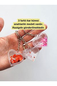 Bubu Dudu Ayıcık Kar Küresi Anahtarlık- Sevgiliye Hediyelik - Fotoğraflı Sevgililer Günü Aşk Hediye ürün fotoğrafı