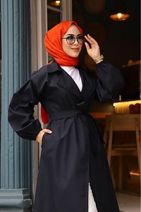 Beli Kuşaklı Içi Ekoseli Trençkot ürün fotoğrafı