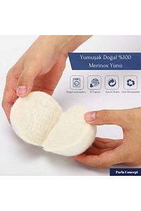 Çamaşır Yün Kurutma Topu ve Koku Seti - Kurutma Makinesi İçin - 3 Adet Top ve 2 Adet Koku - XL ürün fotoğrafı