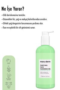 Maruderm Karma Ve Yağlı Ciltlere Özel Salisilik Asit Yüz Temizleme Jeli 400 ml ürün fotoğrafı