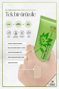 Green Tea Içeren Hassasiyet, Leke Ve Karşıtı Spf50 Yeşil Çay Özlü Kore Güneş Koruyucu Krem ürün fotoğrafı