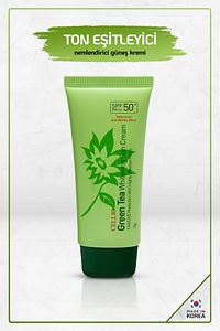 Green Tea Içeren Hassasiyet, Leke Ve Karşıtı Spf50 Yeşil Çay Özlü Kore Güneş Koruyucu Krem ürün fotoğrafı
