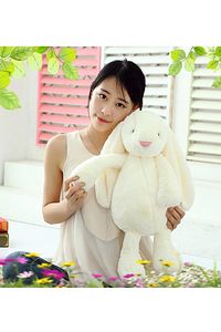 Oyun ve Uyku Arkadaşım Sevimli Uzun Kulak Bunny Peluş Tavşan 65 cm ( %100 Yerli ÜRÜN) ürün fotoğrafı