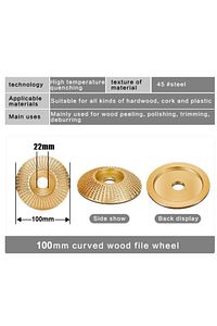 Ahşap Törpü Diski 100mm Oval Törpüleme Oyma Ahşap Için Avuç Taşlama Uyumlu Oval Silindir Disk Eğe ürün fotoğrafı