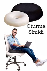 Ortopedik Oturma Simidi Minderi Simit Minder Hamile Minderi Kuyruk Sokumu Yastığı Yuvarlak ürün fotoğrafı