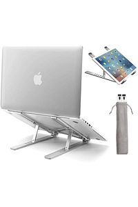 Alüminyum Ayarlı Laptop Macbook Notebook Uyumlu Stand Laptop Yükseltici Tablet Standı Süper ürün fotoğrafı
