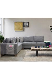Loft Köşe Koltuk Takımı Gri ürün fotoğrafı