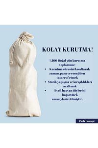 Çamaşır Yün Kurutma Topu ve Koku Seti - Kurutma Makinesi İçin - 3 Adet Top ve 2 Adet Koku - XL ürün fotoğrafı
