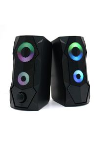 Bilgisayar Hoparlörleri Rgb Işıklı 2.0 Usb Oyun Stereo Kablolu Pc Hoparlör 3.5mm Aux Girişi ürün fotoğrafı