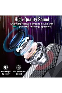 Bilgisayar Hoparlörleri Rgb Işıklı 2.0 Usb Oyun Stereo Kablolu Pc Hoparlör 3.5mm Aux Girişi ürün fotoğrafı
